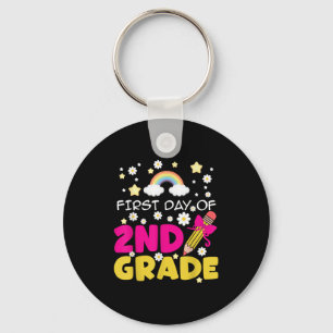 First Day Of Second Grade Back To School Teacher G Key Ring