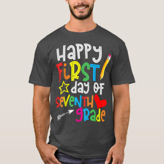 First Day Of Seventh Grade Teacher Funny back to s T-Shirt