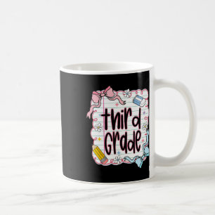 First Day Of Third Grade Coquette Bow For Teacher Coffee Mug