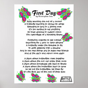 First Day Poem (16x12) Poster