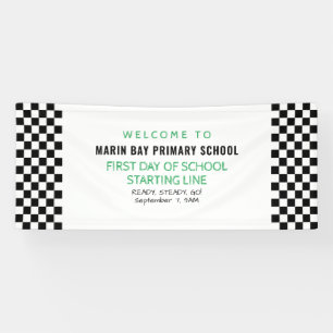 First Day Starting Line Welcome Back to School Banner