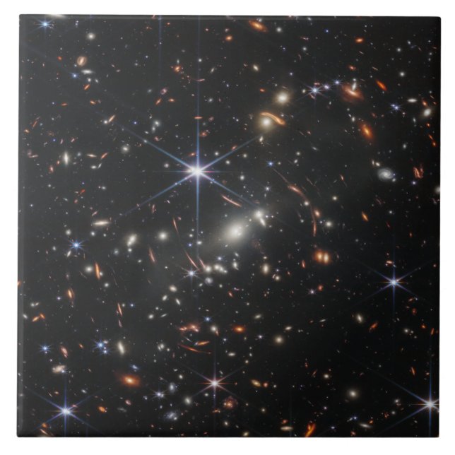 First Deep Field of Universe from James webb Ceramic Tile (Front)
