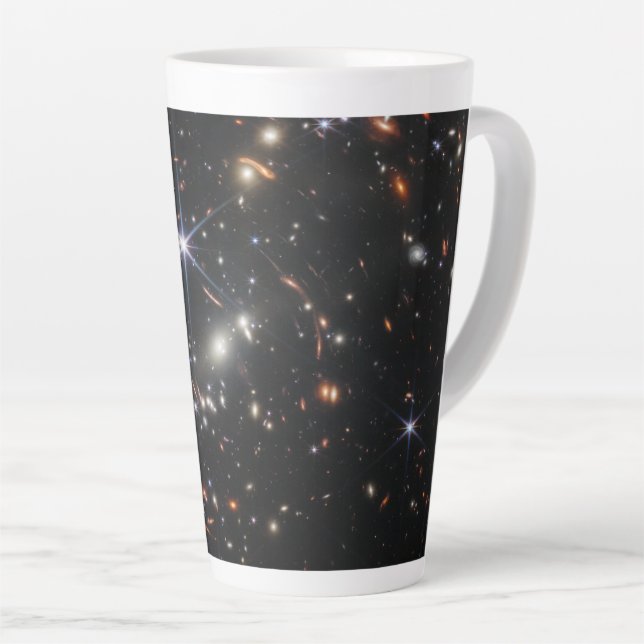 First Deep Field of Universe from James webb Latte Mug (Right Angle)