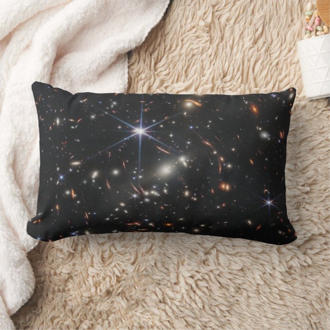 First Deep Field of Universe from James webb Lumbar Cushion (Blanket)