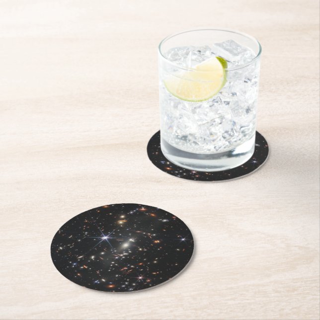 First Deep Field of Universe from James webb Round Paper Coaster (Insitu)