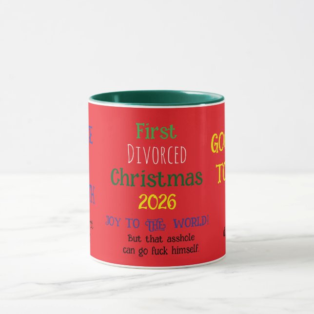 First Divorced Christmas Mug (Center)