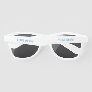 First Down Blue & White  Sunglasses