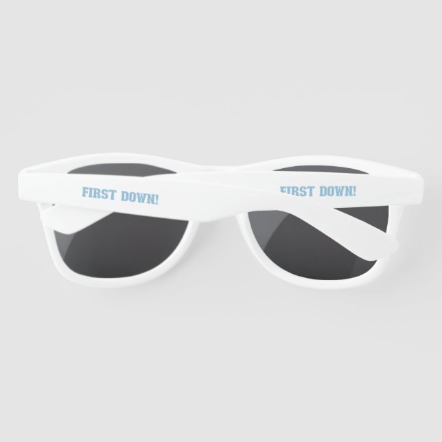 First Down Blue & White  Sunglasses (Back)