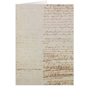 First draught of the Constitution of the U.S.