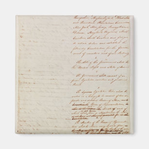 First draught of the Constitution of the U.S. Magnet
