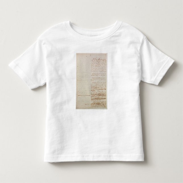 First draught   of the Constitution of the U.S. Toddler T-Shirt (Front)