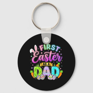 First Easter As A Dad New Dad Papa Easter Eggs Key Ring
