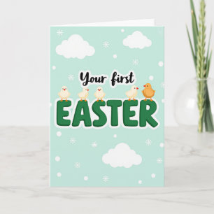 First Easter Birds Greeting Card