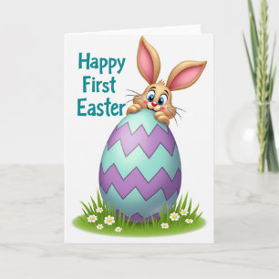 First Easter Bunny Happy Card