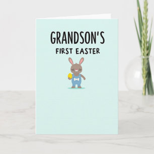 First Easter For Grandson Card