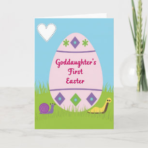 First Easter Goddaughter Card