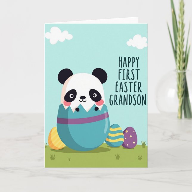First Easter Grandson Card (Front)