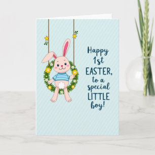 First Easter Little Boy Card