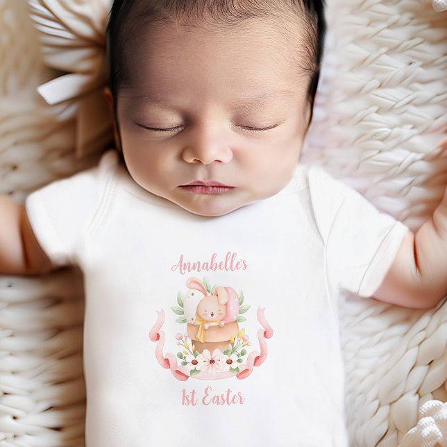 First Easter Personalised Baby girl Baby Bodysuit (Creator Uploaded)