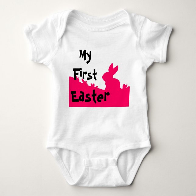 First Easter T-Shirt Baby Bodysuit (Front)