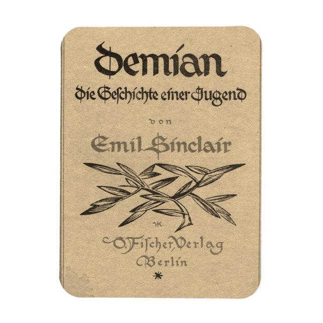 First edition cover of Demian (1919) Magnet (Vertical)