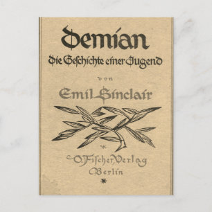 First edition cover of Demian (1919) Postcard