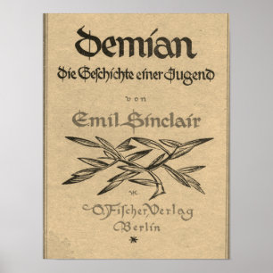First edition cover of Demian (1919) Poster