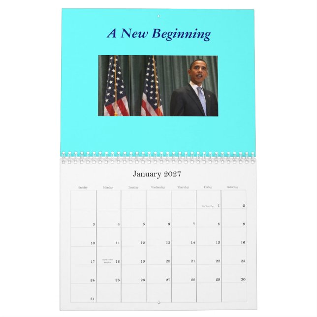 First family calendar (Jan 2027)