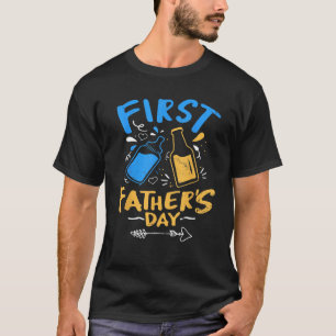 First Father s Day  Beer Baby Bottle Daddy 2023 Vi T-Shirt