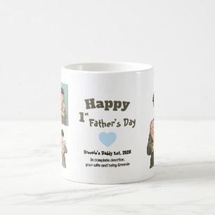 First Father’s Day Daddy est 2026 Anime Style Coffee Mug