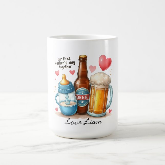 First Father’s Day Memory Design  Coffee Mug (Center)