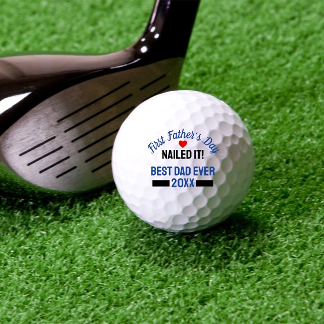 First Father’s Day Nailed It Keepsake Customisable Golf Balls (Creator Uploaded)