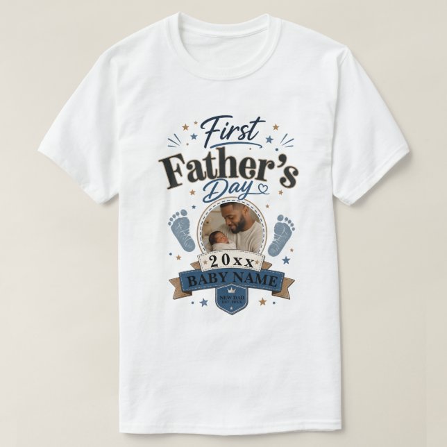 First Father’s Day T-Shirt (Design Front)