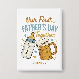 First Father’s Day Together – Beer & Baby Bottle