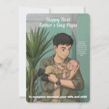 First Father’s Day Whimsical Anime Style