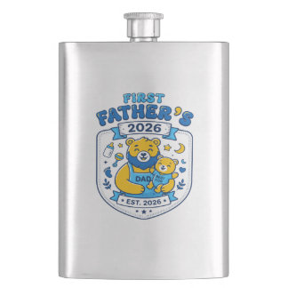 First Father's Day 2026 Best Cub Dad Hip Flask
