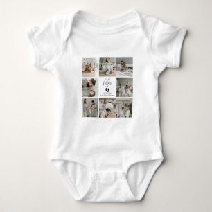 First Father's Day – Baby Footprints & Blue Hearts Bodysuit