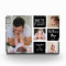 First Father's Day Black 4 Photo Collage Block