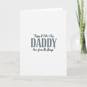 First Fathers Day Bump Card