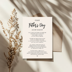 First Father's Day Card from Baby