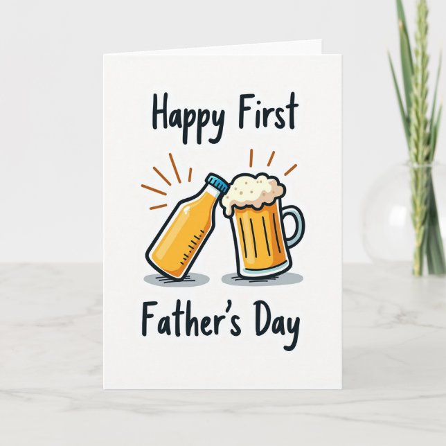 First Fathers Day Cheers Card (Front)