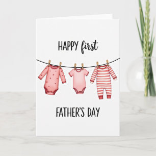 First Fathers Day Clothesline Card