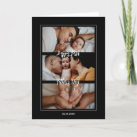 First Father's Day Custom Photo Collage New Daddy