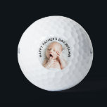 First Father's Day Custom Photo Golf Balls<br><div class="desc">A great gift for golf lovers, these golf balls are easy to customize into a one-of-a-kind gift for first time dads. Simply upload a close-up photo and modify the text in the edit fields provided. These are suitable to give to dads for a birthday, father's day or other special occasion....</div>