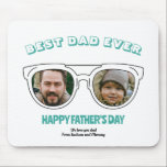 First Father's Day Dad Custom Photo Cool Summer Mouse Pad<br><div class="desc">Personalised Father's Day gift for your dad to celebrate Father's Day. Whether it's for a new dad, stepdad, old and classic dad, or dad-to-be, the custom text function will get you covered. You can change the text to your desired wording and upload your own custom photo. Get something memorable and...</div>