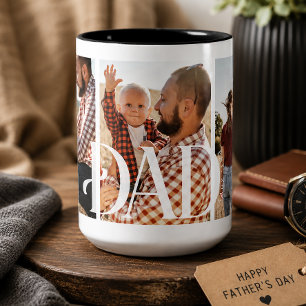 First Father's Day Dad Two-Tone Coffee Mug