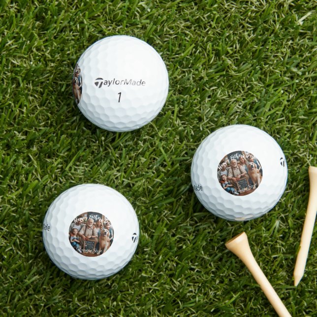 First Fathers day Dog Granda | Custom Golf Balls (Insitu Grass)