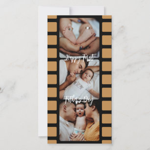 First Father's Day Film Strip Photo Grid New Dad
