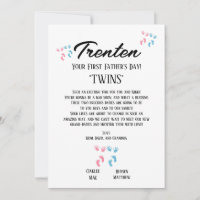 First Father's Day for Twins