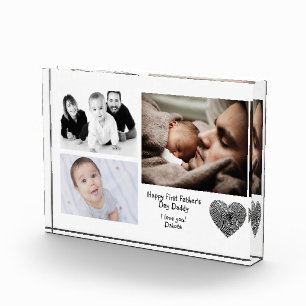 First Fathers Day Love You Daddy Photo Block